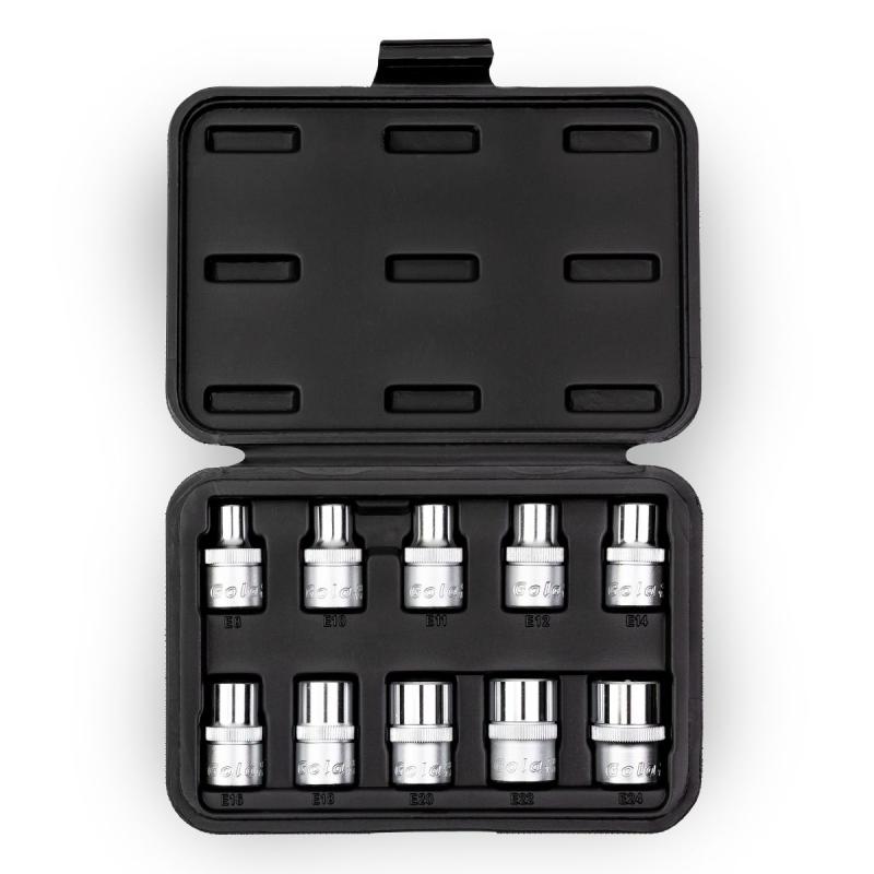 DADOS CORTOS  TORX HEMBRA 1/2 DE 10PCS